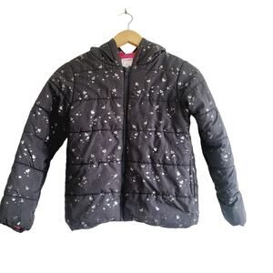 10/12 Gymboree hooded coat - see note on sleeve